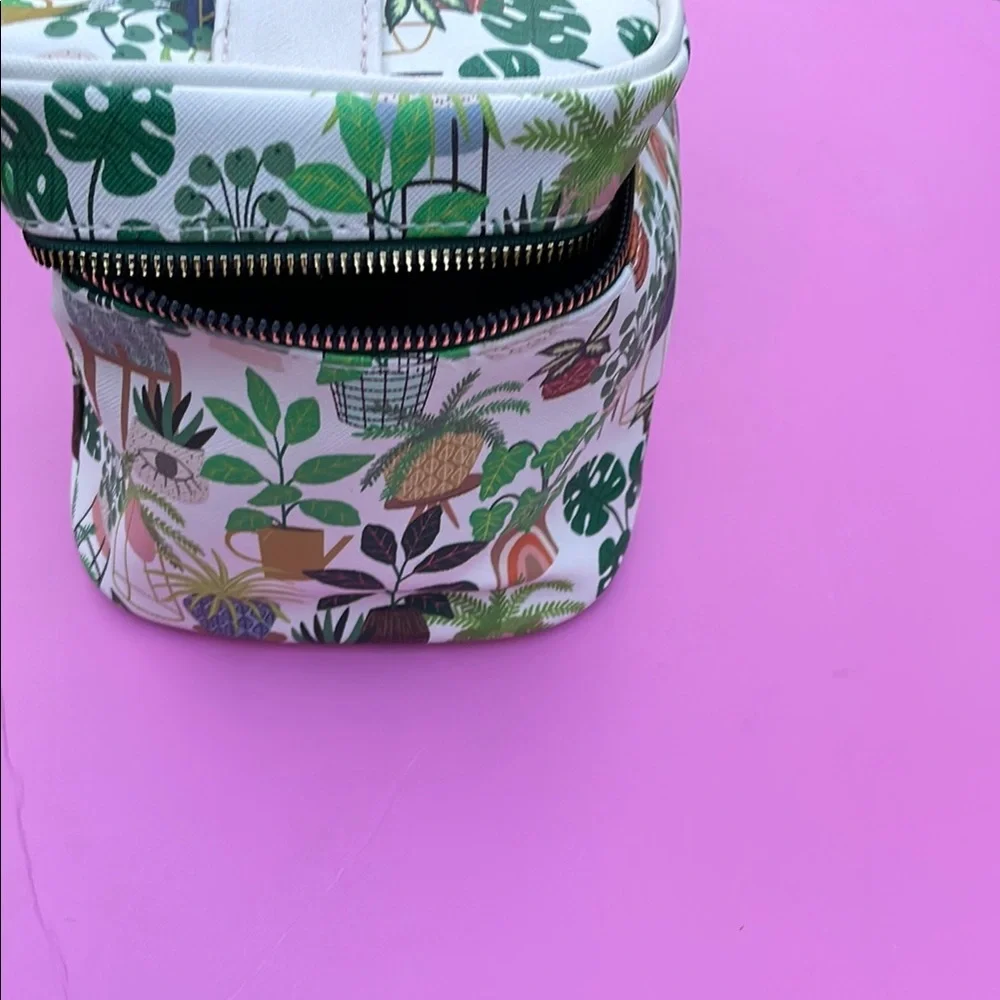 COPY - Tropical Plant Print Cosmetic Bag OCS Designs